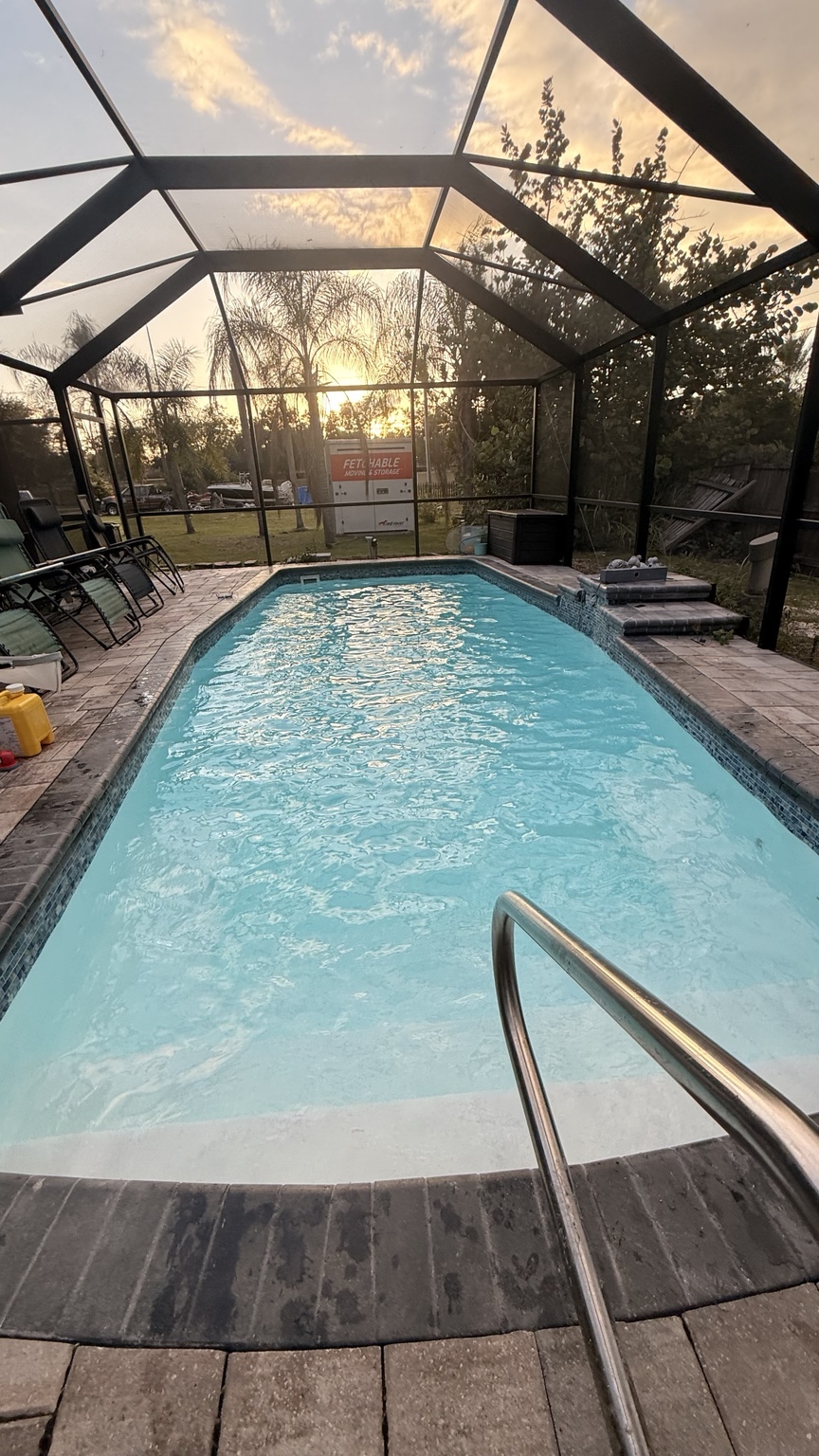 Pool after treatment
